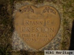 Ryann E Preston