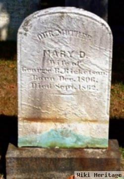 Mary D Taber Ricketson