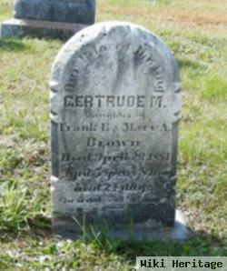 Gertrude M. Brown