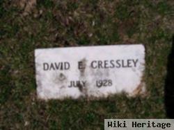 David E Cressley