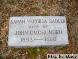 Sarah Vergilia Sadler Omohundro