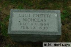 Linda Allen "lulu" Cherry Nicholas