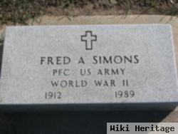 Pfc Fred A. Simons