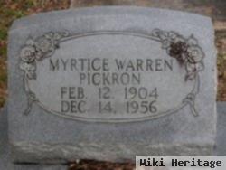 Myrtice Eula Warren Pickron