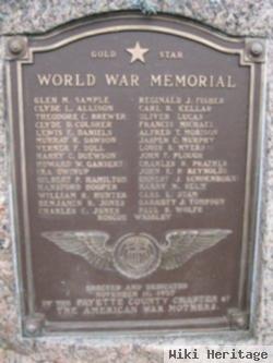 World War Gold Star Memorial