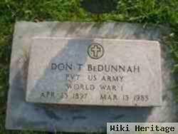 Donald Terrill "don" Bedunnah