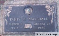 Pansy M Marshall