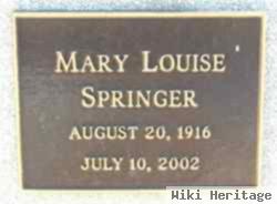 Mary Louise Springer