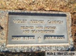 Violet Ruth Keever Cannon