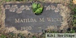 Matilda M. Wicks