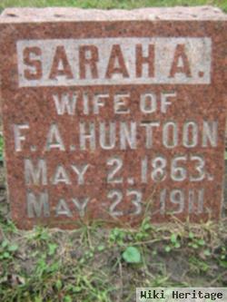 Sarah A Hunt Huntoon