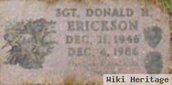 Sgt Donald H Erickson