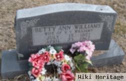 Betty Ann Williams