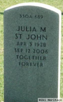 Julia M St John