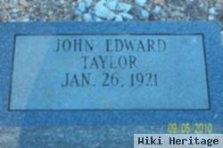 John Edward "buddy" Taylor