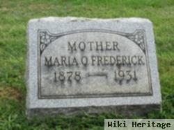 Maria O. Oakes Frederick