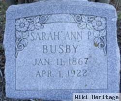 Sarah Ann P Busby