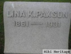 Lina K Paxson