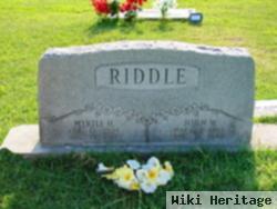 John W Riddle