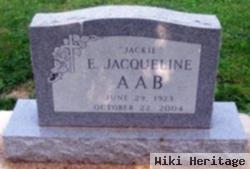 E. Jacqueline "jackie" Aab