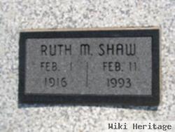 Ruth M Schaede Shaw