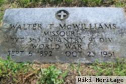 Walter Thomas Mcwilliams