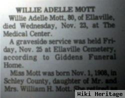 Willie Adelle Mott