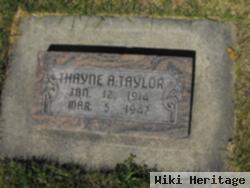 Thayne Alton Taylor