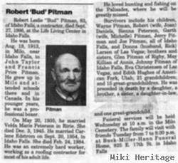 Robert Leslie "bud" Pitman