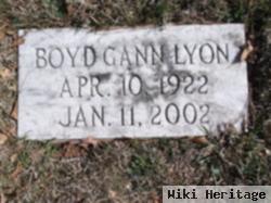 Boyd Gann Lyon