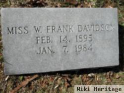 Willie Frank Davidson