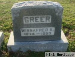 Winnafred K Greer