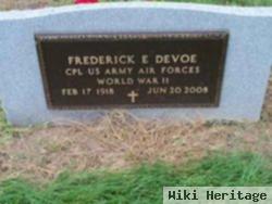 Frederick E Devoe