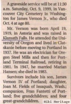 James Vernon, Jr