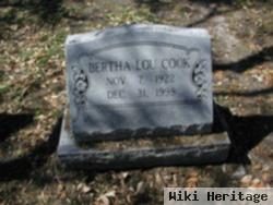 Bertha M. "lou" Cook