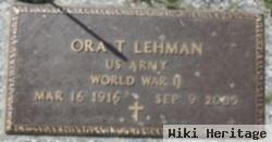 Ora T Lehman