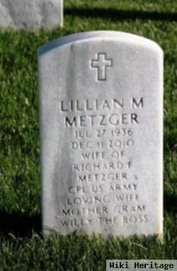 Lillian M "willy" Wrobel Metzger