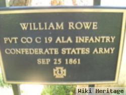 Pvt William Rowe