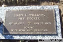 Joan E Decker Williams