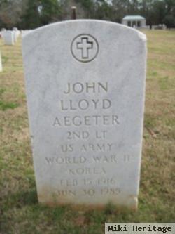 John Lloyd Aegeter