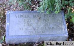 Verger Jane Pruitt