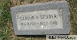 Geneva P Snyder