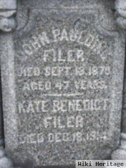 Katherine Abella "kate" Benedict Filer