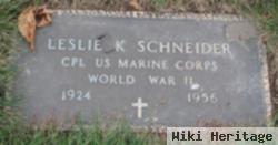 Leslie K Schneider