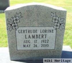 Gertrude Lorine Lambert