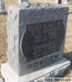 Eliza Olive Wright Bowden