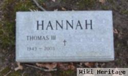 Thomas Hannah, Iii