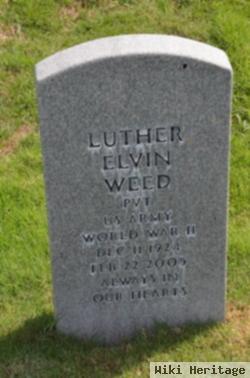 Pvt Luther Elvin Weed