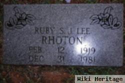 Ruby S. J. Lee Rhoton