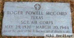 Sgt Roger Powell Mccord